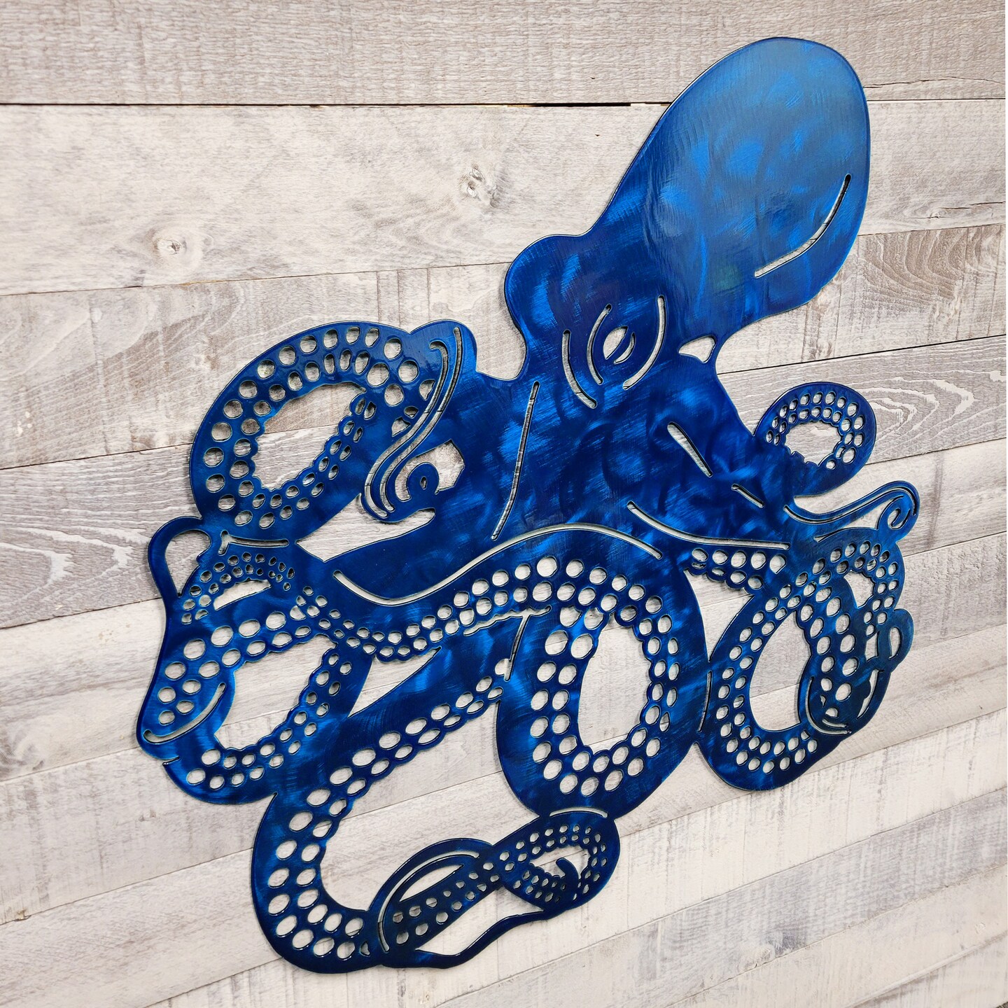 Octopus Metal & Glass Sculpture (Mint offers Condition)