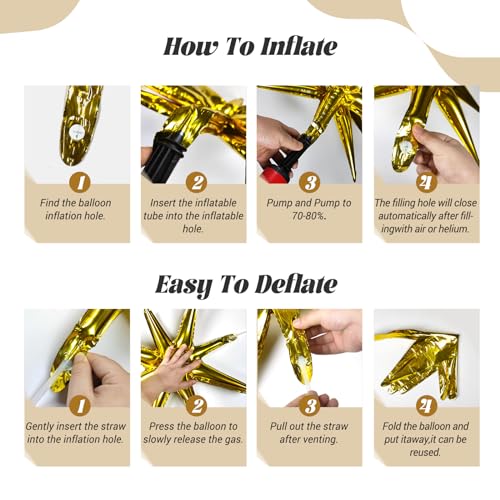 FOTIOMRG Black and Gold Balloons Garland Arch Kit, 5 10 12 18inch Black Gold Confetti Latex Balloons for 2024 Graduation New Year Anniversary Birthday Party Decorations
