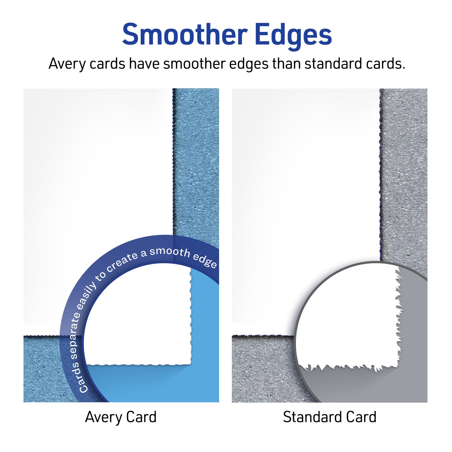 Avery Printable Tent Cards with Sure Feed Technology, 2&#x22; x 3.5&#x22;, White, 160 Blank Place Cards for Laser or Inkjet Printers (5302)
