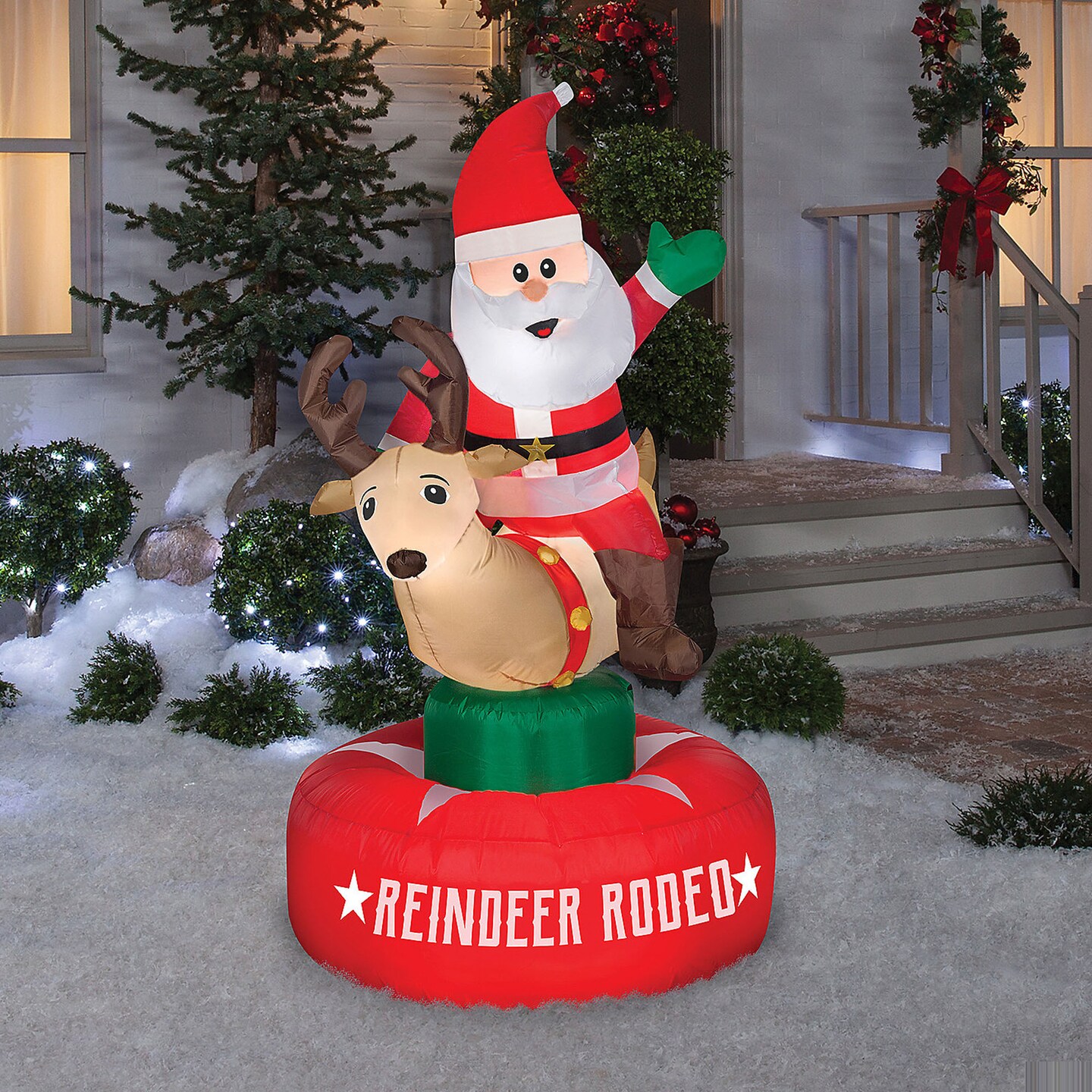 Airblown Animated Santa Reindeer