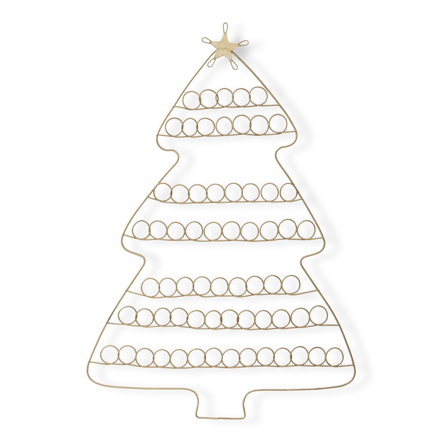 17&#x22; x 24.6&#x22; Holiday Tree Hanging Christmas Greeting Card Wire Holder