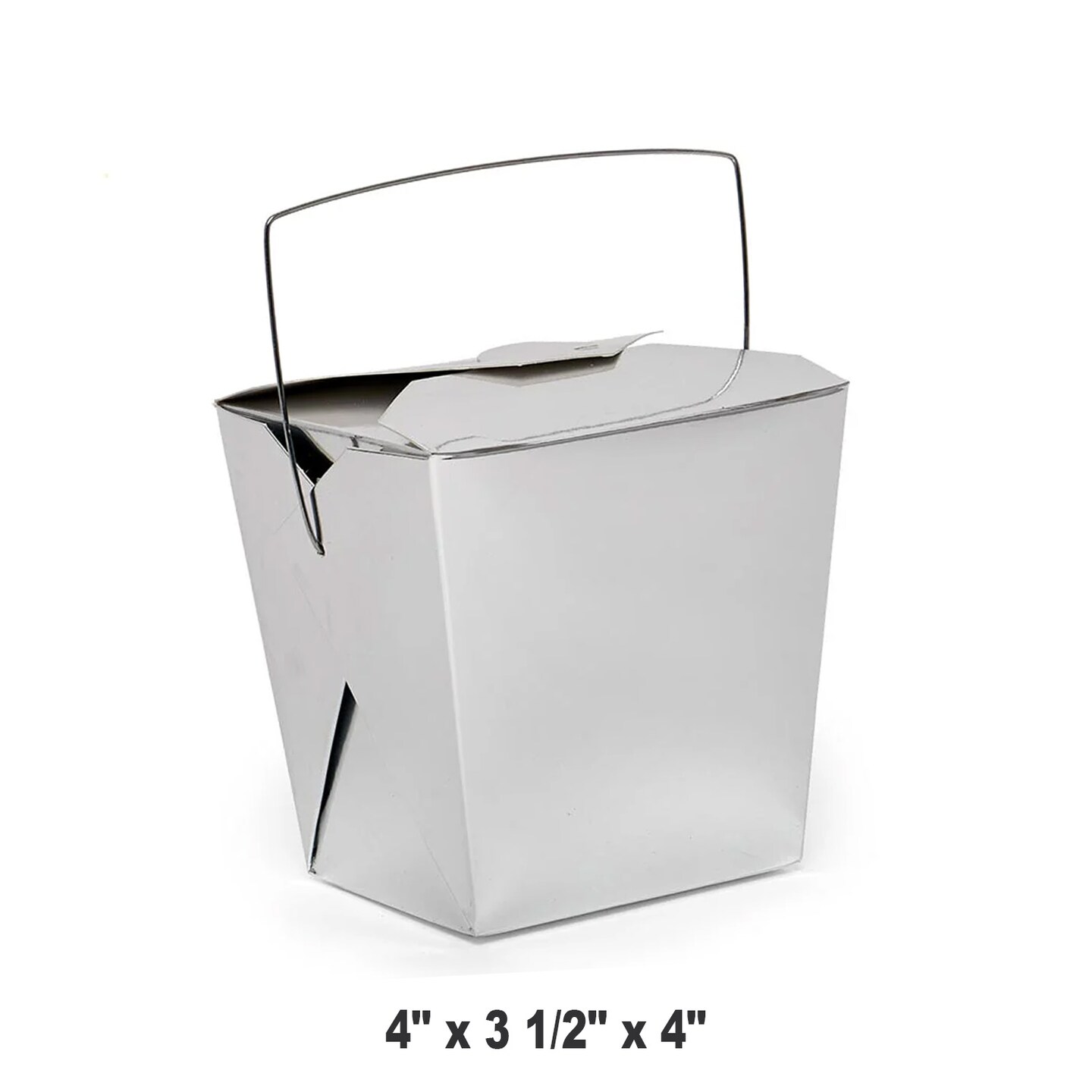 Metallic Paper Gift Boxes 4&#x22; x 3.5&#x22; x 4&#x22;