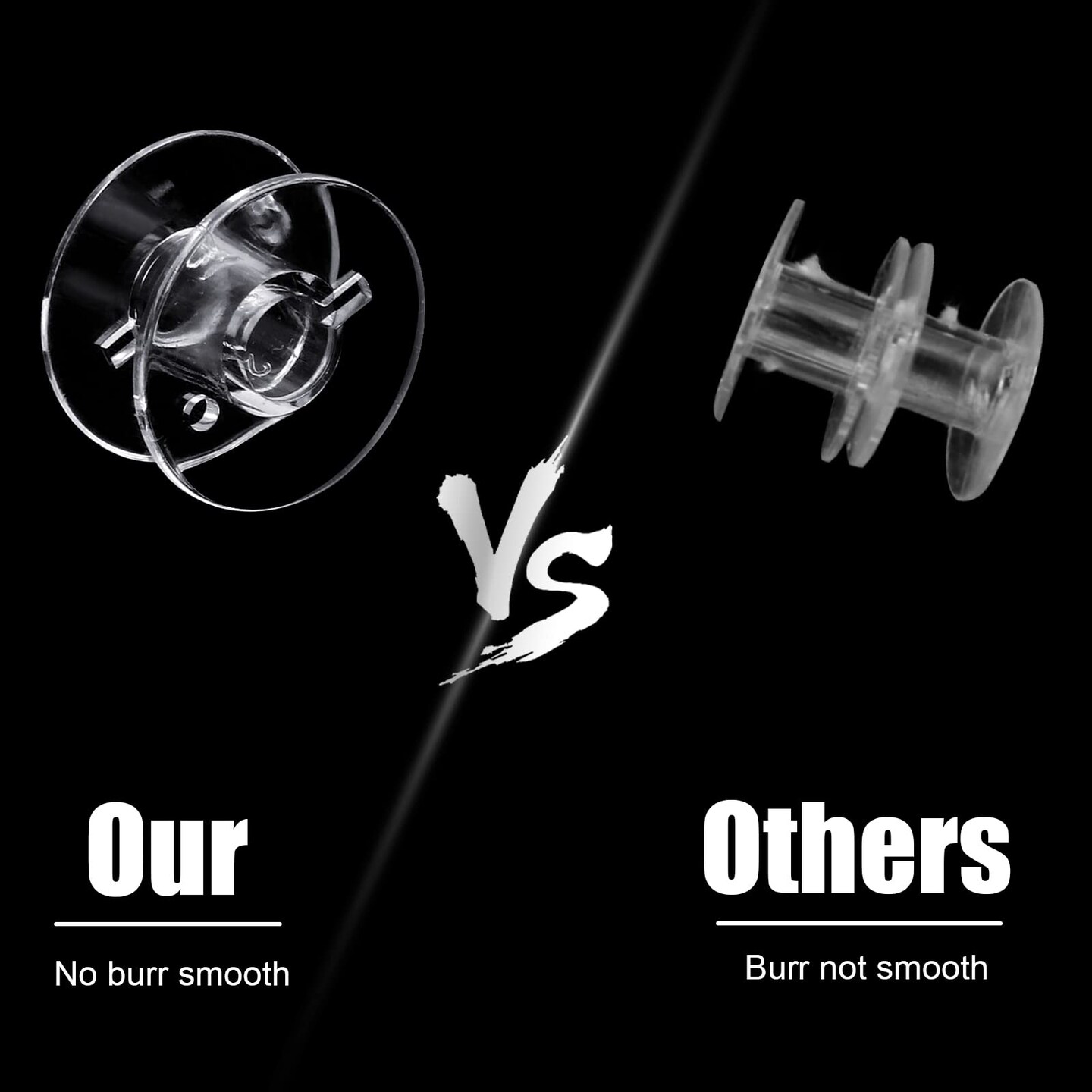 50 Pcs Bobbins, Plastic Bobbins for Sewing Machine, Sewing Bobbins with Bobbin Case, Bobbin for Sin-ger/Bro-Ther, Bobbins for Singer Sewing Machine