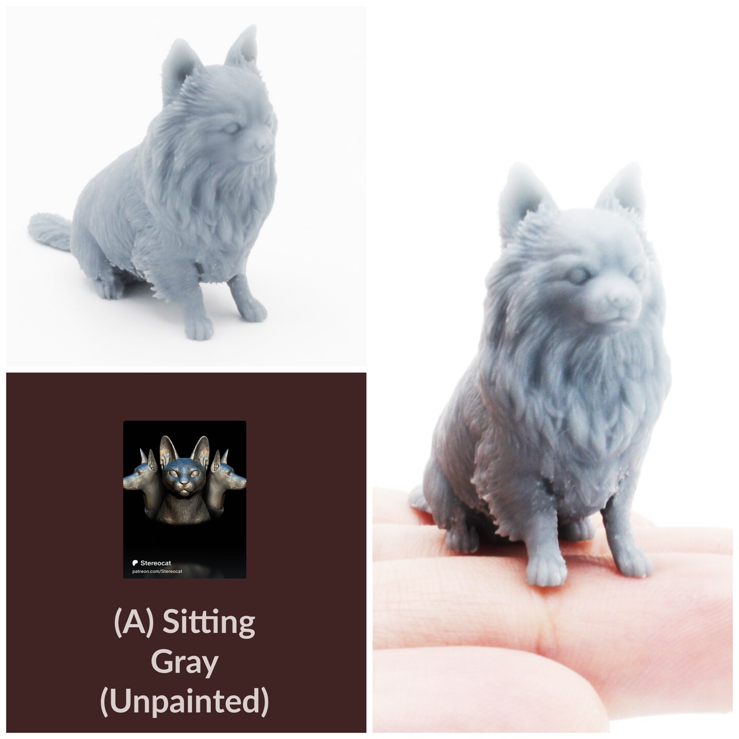 Long Hair Chihuahua - 1:12 Scale miniature dog for dollhouse, diorama by Stereocat (1 dog) - image7