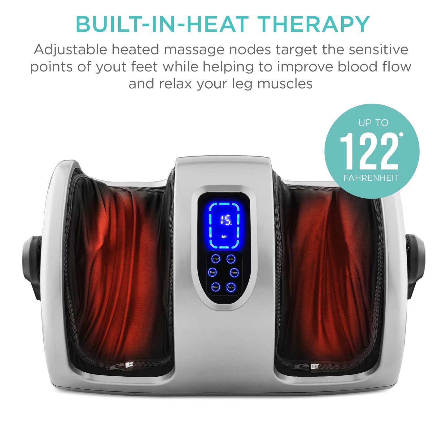 Best Choice Products Foot Massager Machine, Therapeutic Reflexology Massager w/ High-Intensity Rollers