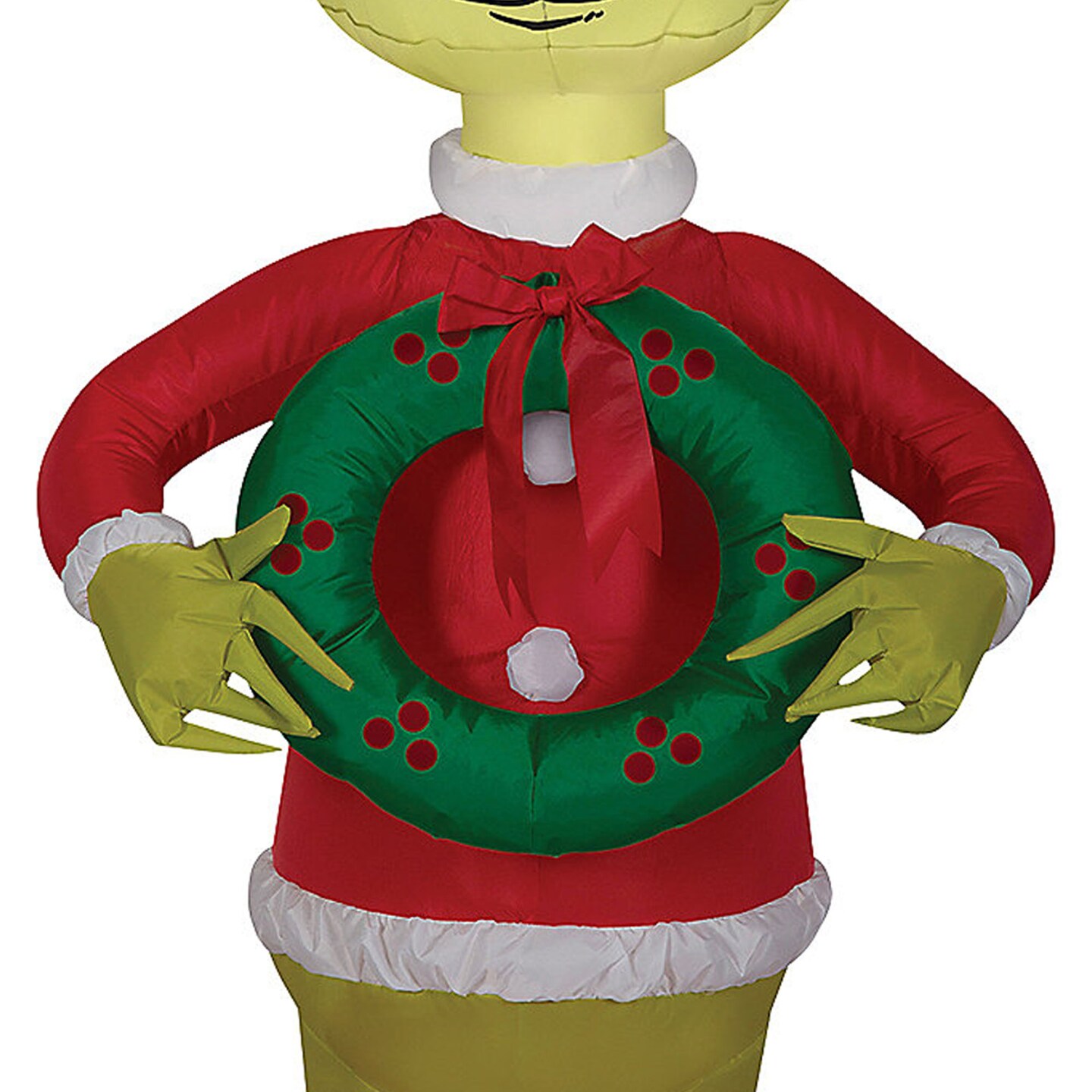 Airblown Grinch W Wreath Sm