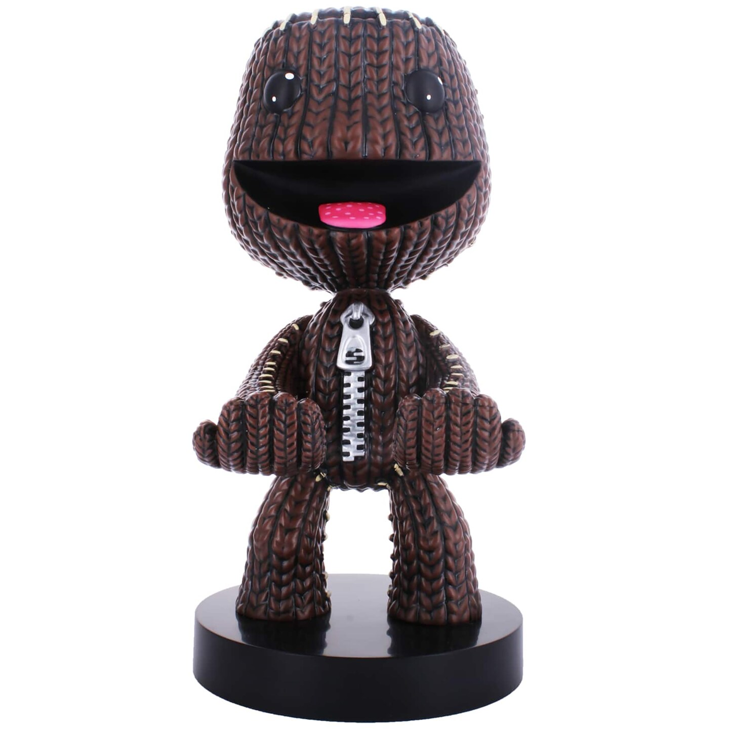 Exquisite Gaming: Sackboy: A Big Adventure - Sackboy - Original Mobile Phone &#x26; Gaming Controller Holder, Device Stand, Cable Guys, Sony Licensed Figure