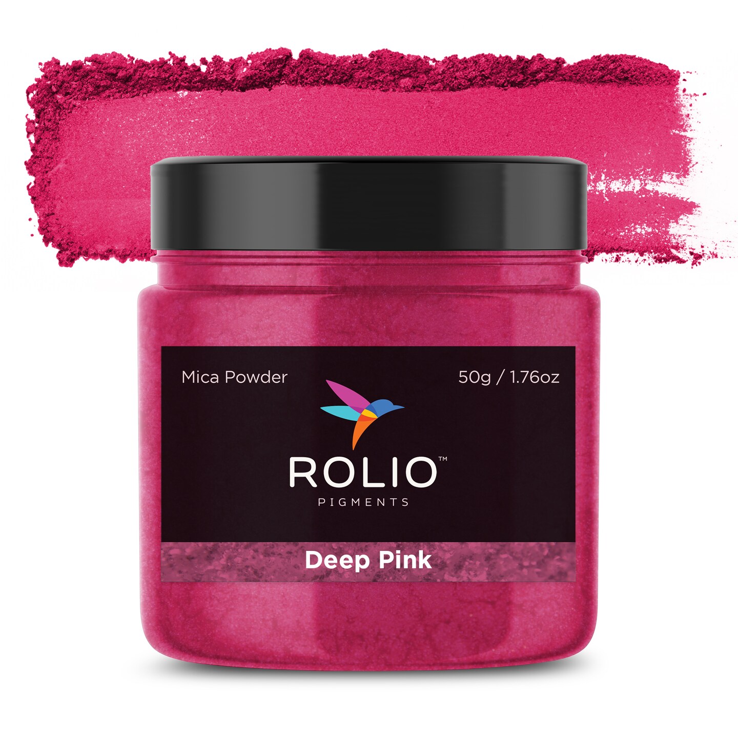 Rolio - 1 Jar Mica Powder (Deep Pink) - 50g / 1.8 oz