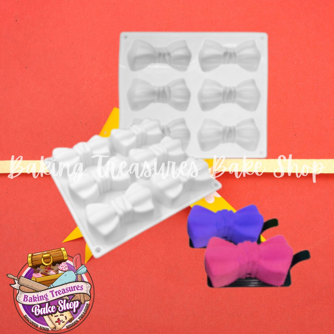 6ct Bow silicone mold
