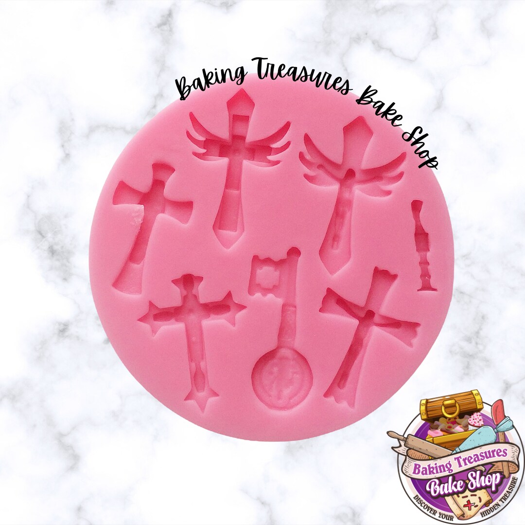 Assorted Crosses  Silicone Mold