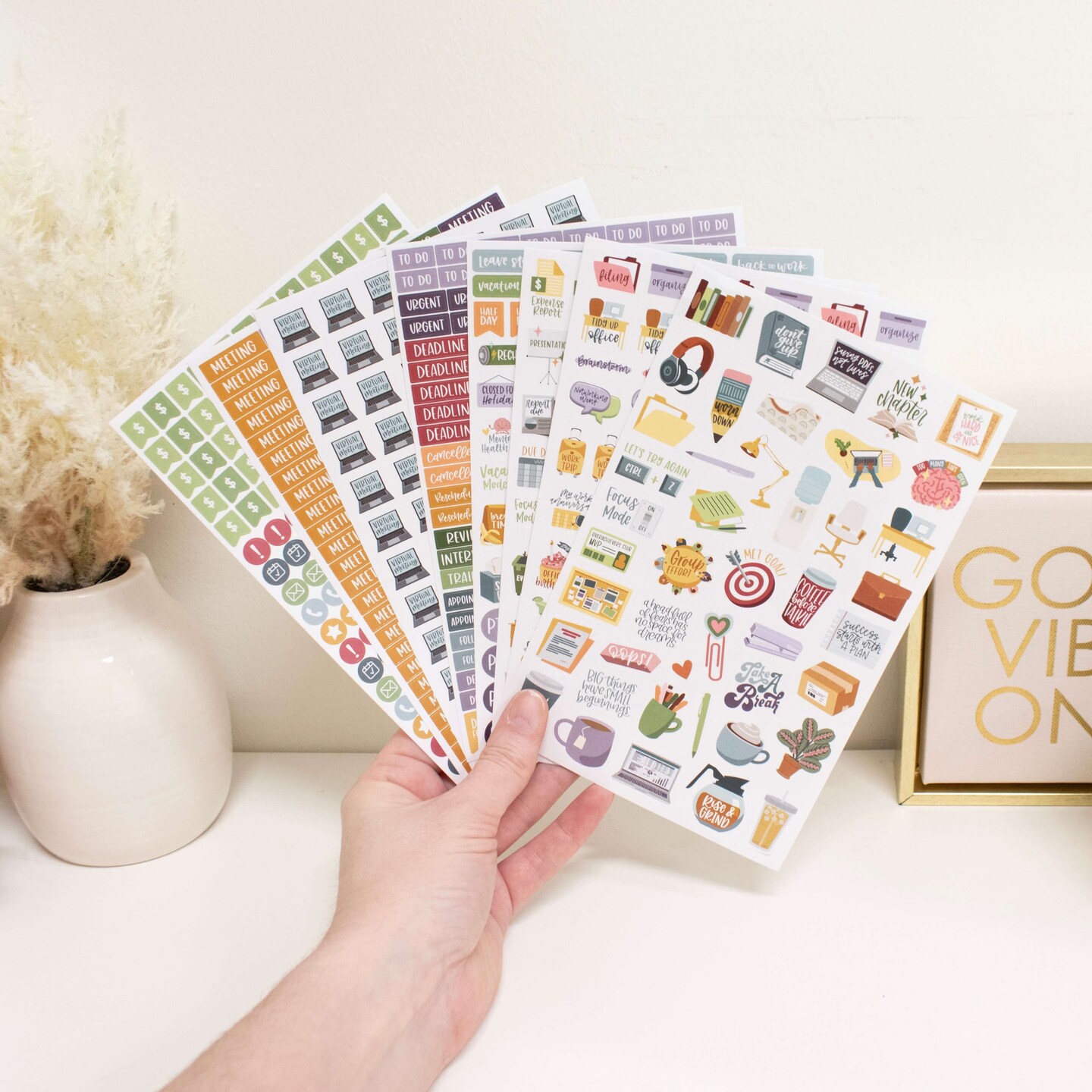Planner Stickers, Workday Essentials