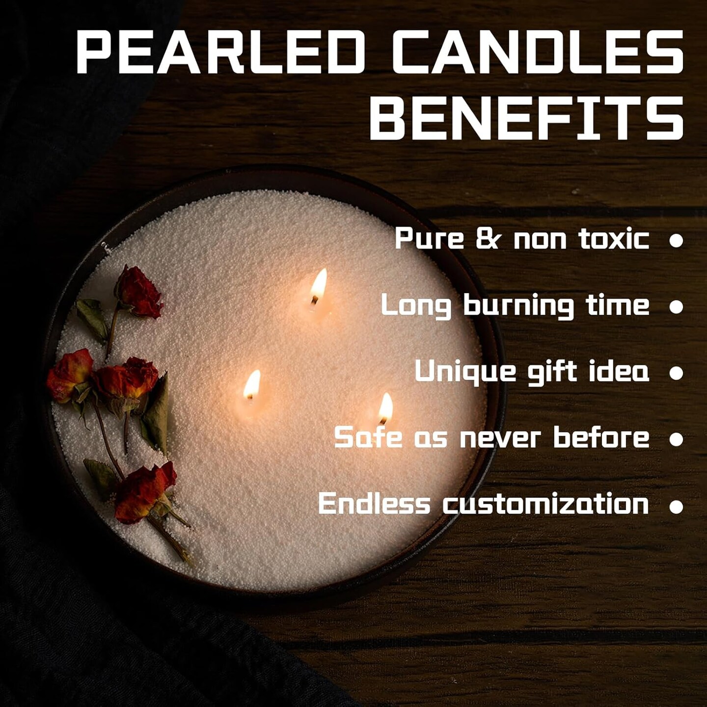 Refillable Sand Candle for Candle Making