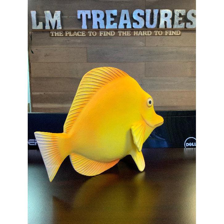 Yellow Tang Fish Statue