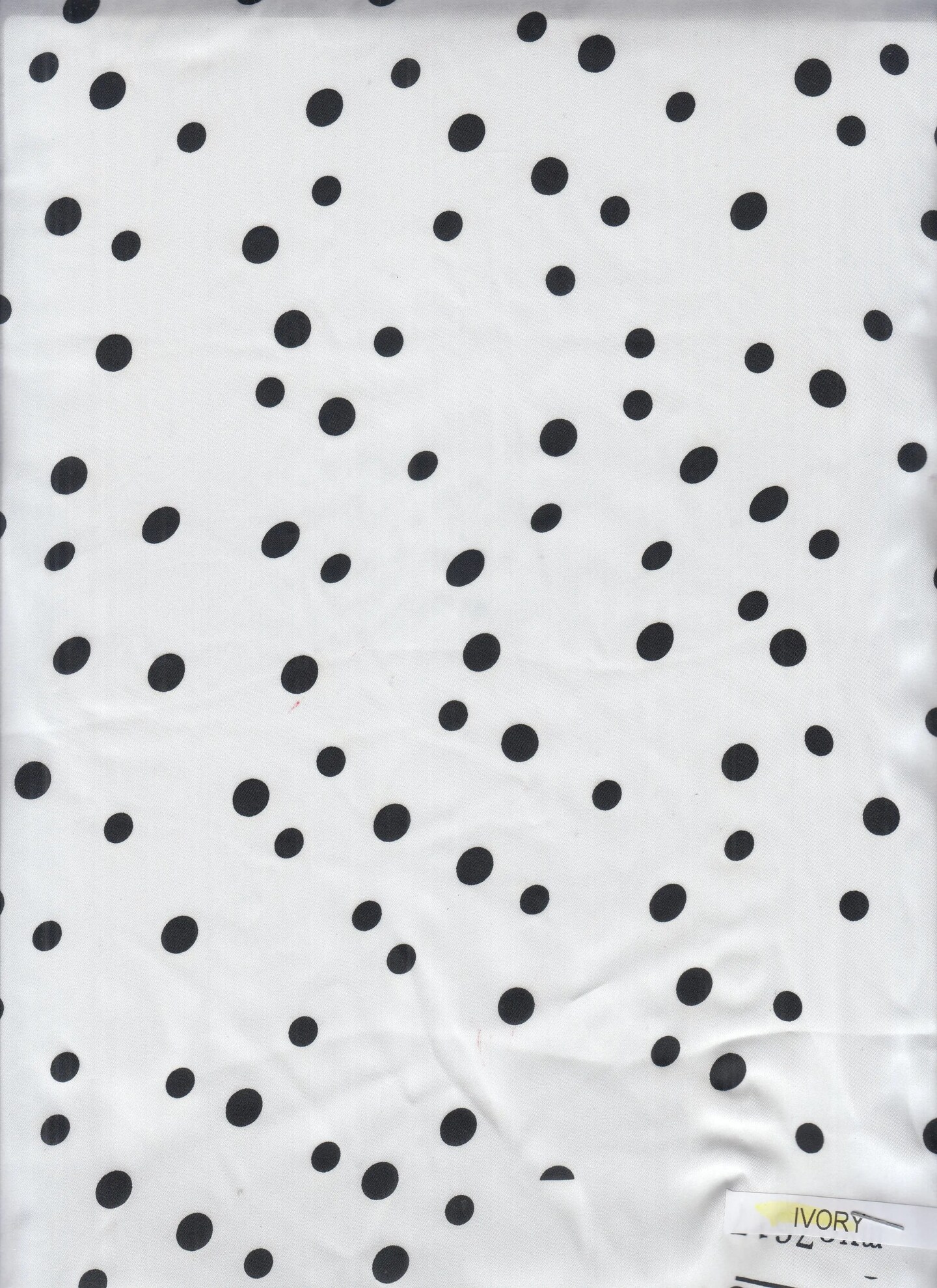 1 Yard Polyester Satin Polka Dot Print Fabric, 57/58″ Wide 100% Polyester
