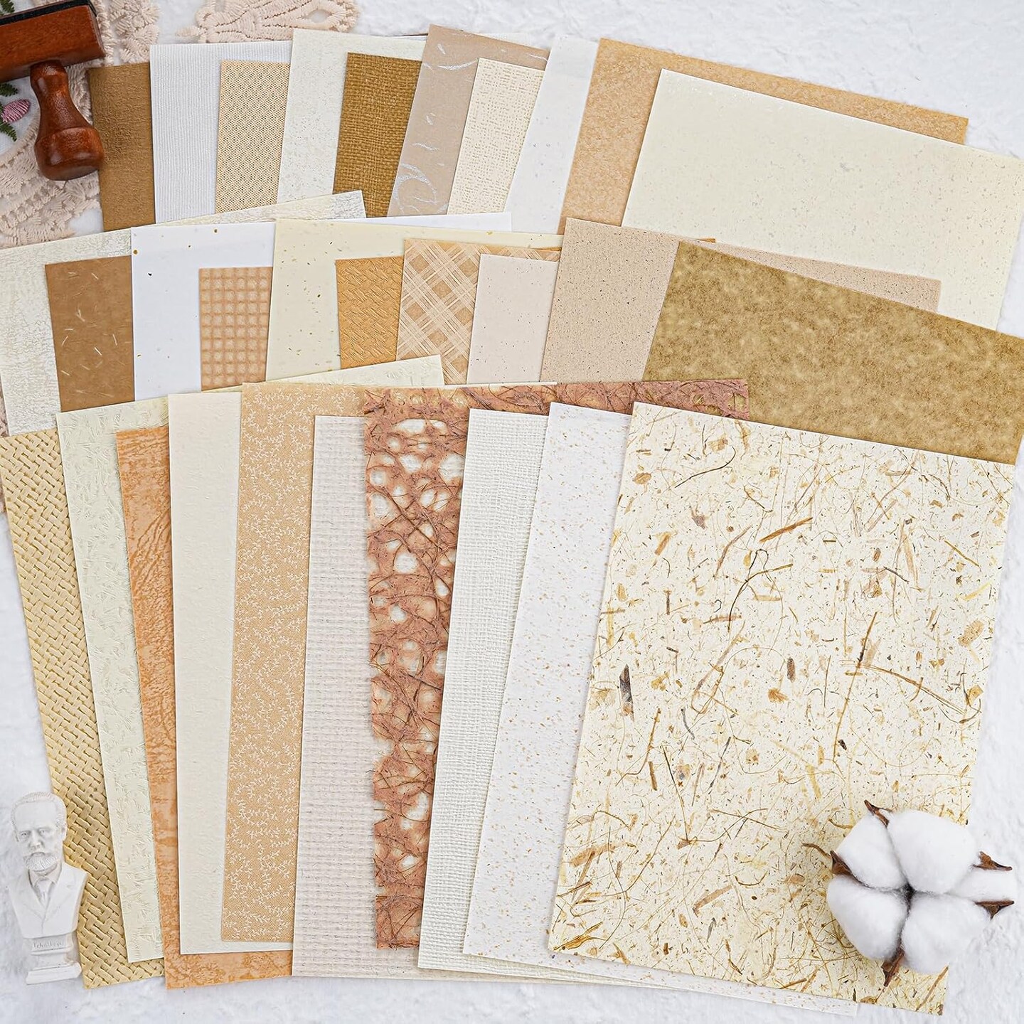 30 Sheets Mixed Special Craft Paper for Scrapbooking