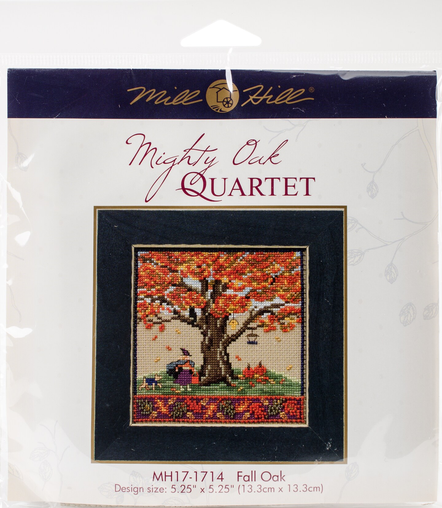 Mill Hill Counted Cross Stitch Kit 5.25&#x22;X5.25&#x22;-Fall Oak