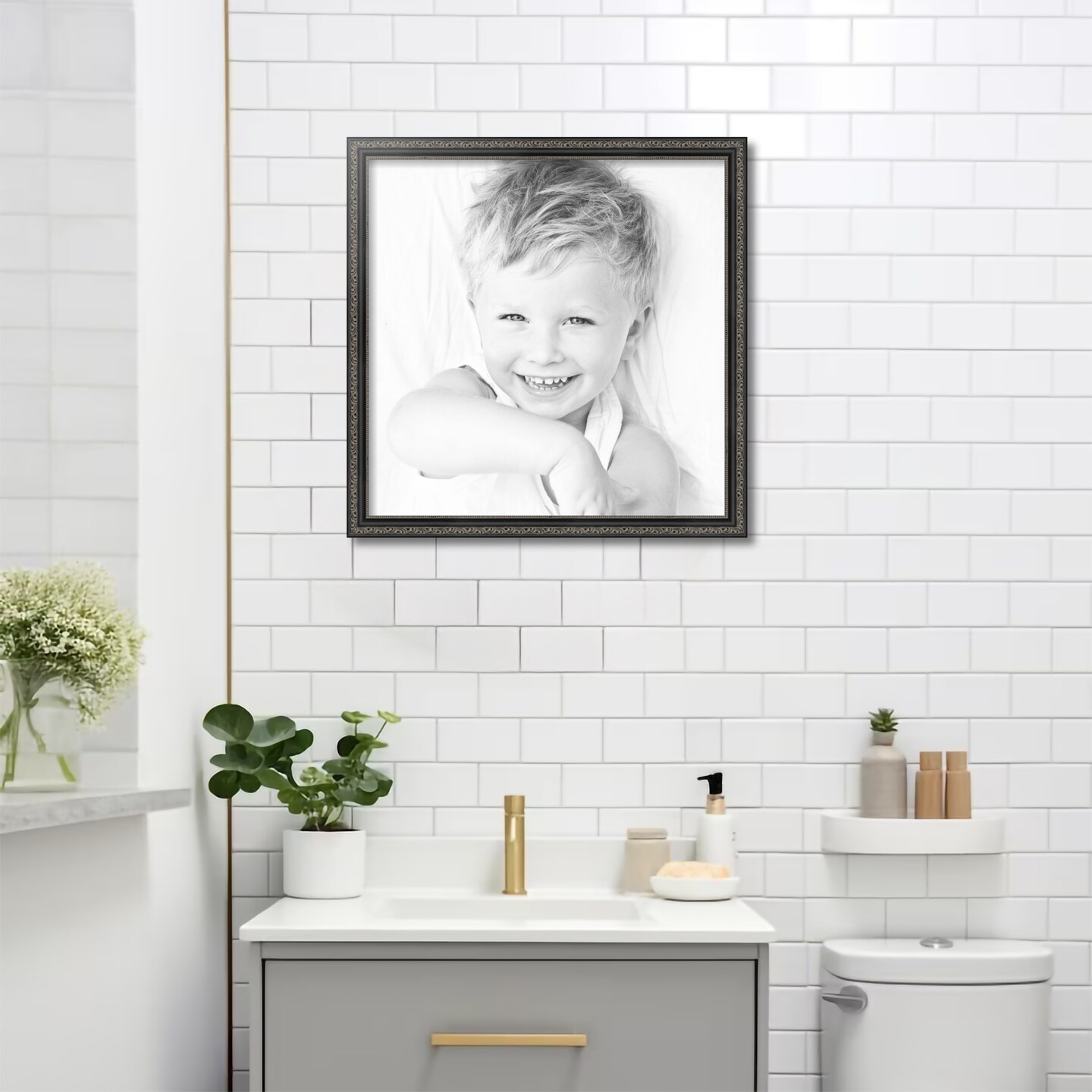 ArtToFrames 20x20 Inch Picture Frame, This 1.25 Inch Custom Wood Poster Frame is Available in Multiple Colors, Great for Your Art or Photos - Comes with Economy Acrylic and Corrugated Backing (A40OS)