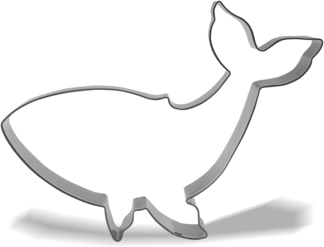Whale Cookie Cutter, 5.5&#x201D;, Stainless Steel