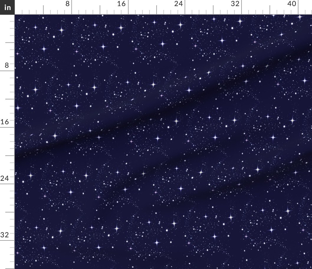 Various Fabrics by the Yard or Fat Quarter Galaxy Astronomy Constellations Summer Sky Winter Custom Printed Fabric by Spoonflower