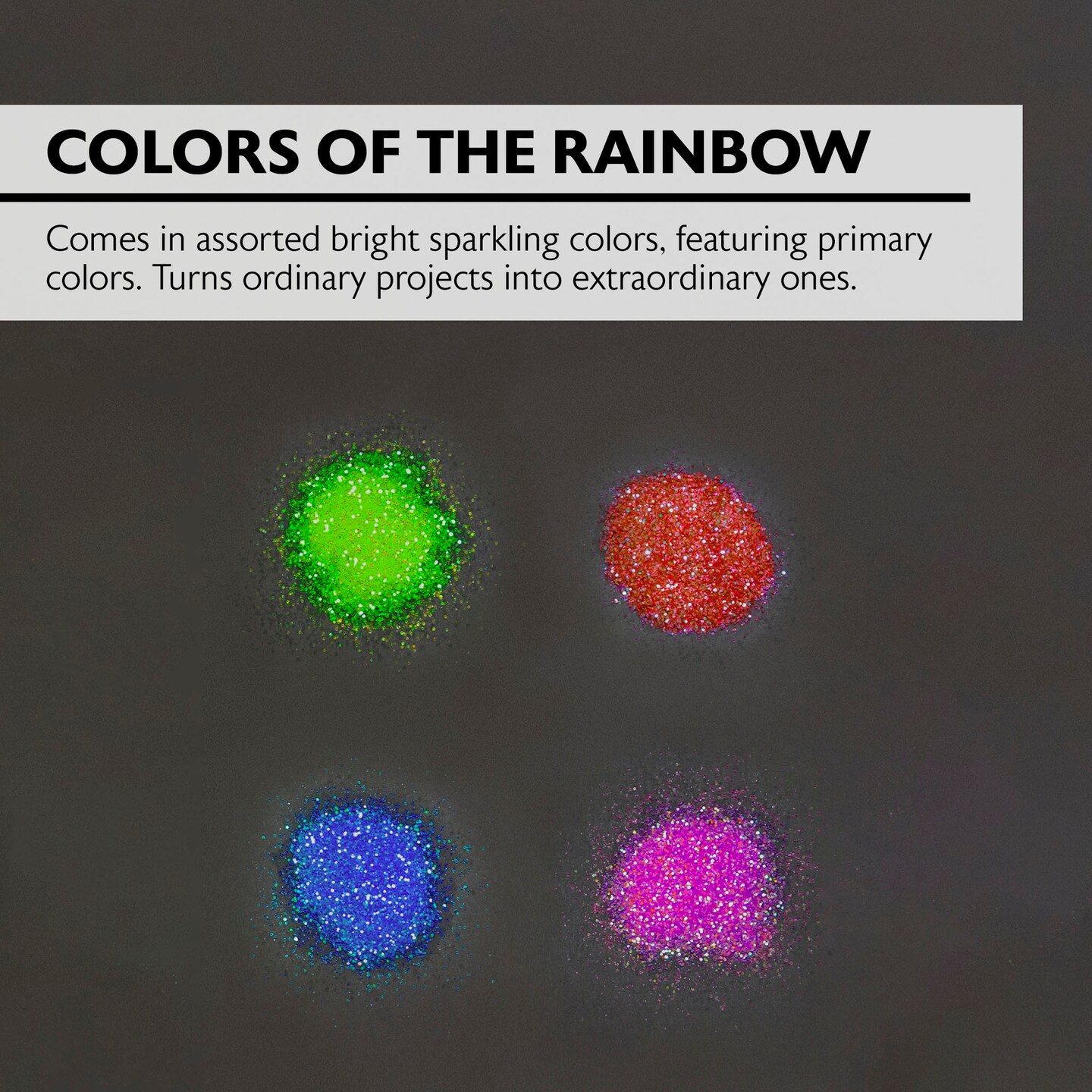 BAZIC Glitter Shaker 56.6g / 2 Oz. Primary Color