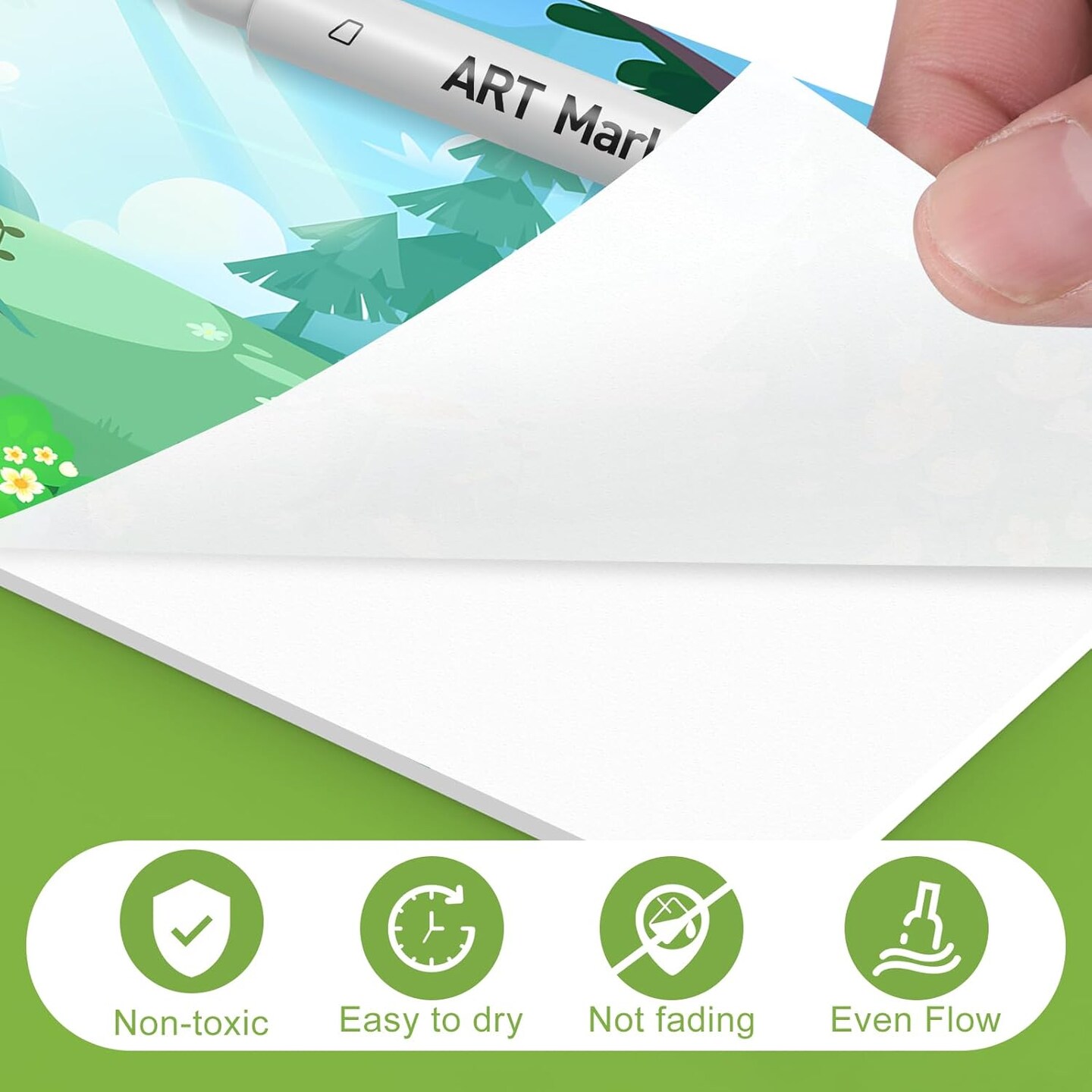 120 Colors Dual Tip Alcohol Markers Set