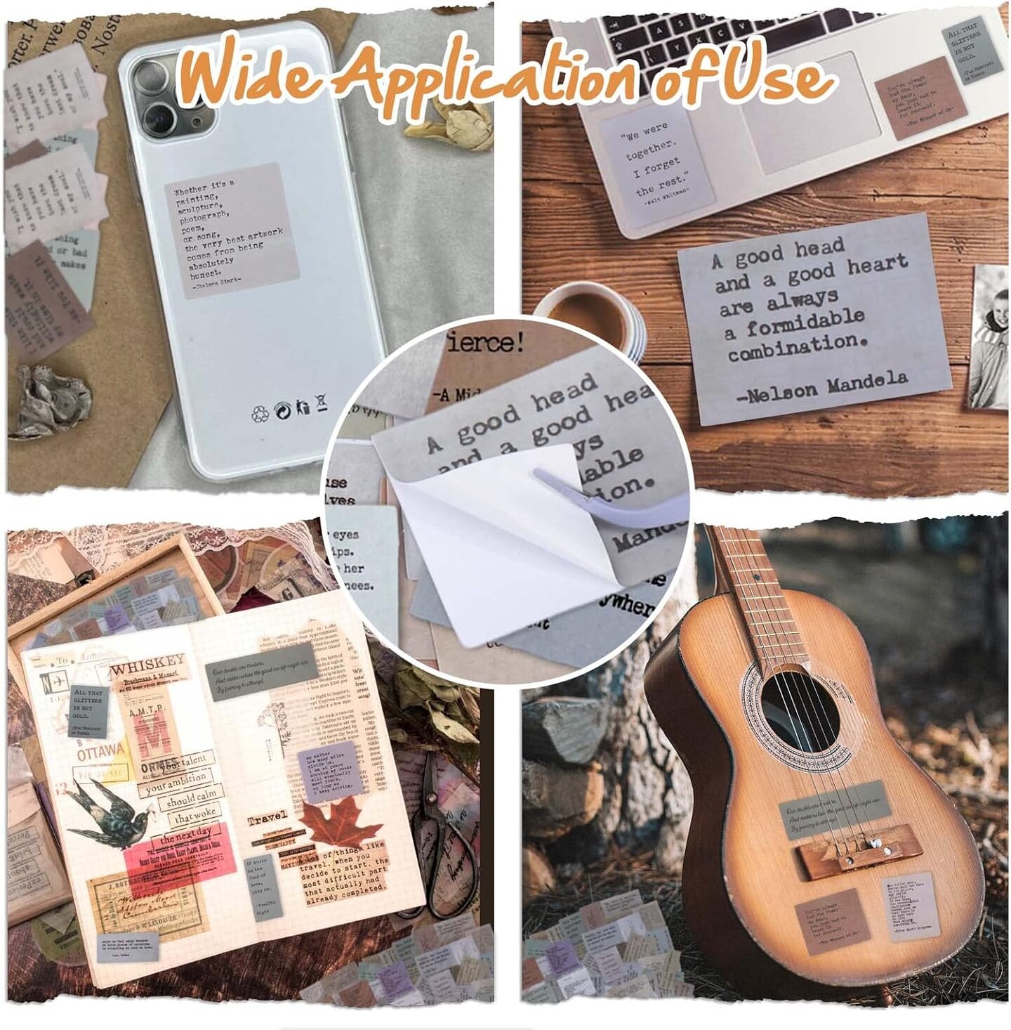 180pc Scrapbook Stickers - 60 Unique Quote Stickers