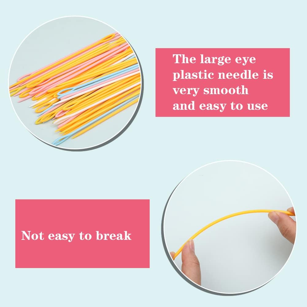 5.91inch - 50PCS Yarn Needles for Crocheting Knitting(Multicolor)