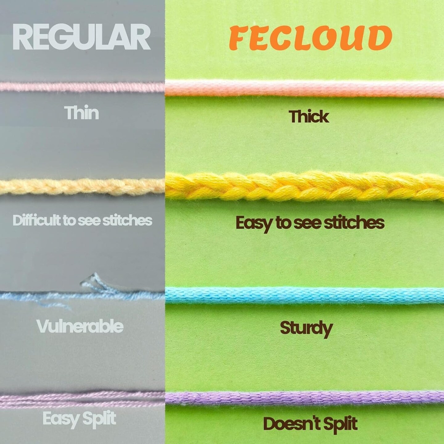3 Pack Beginners Crochet Yarn (Oyster White)