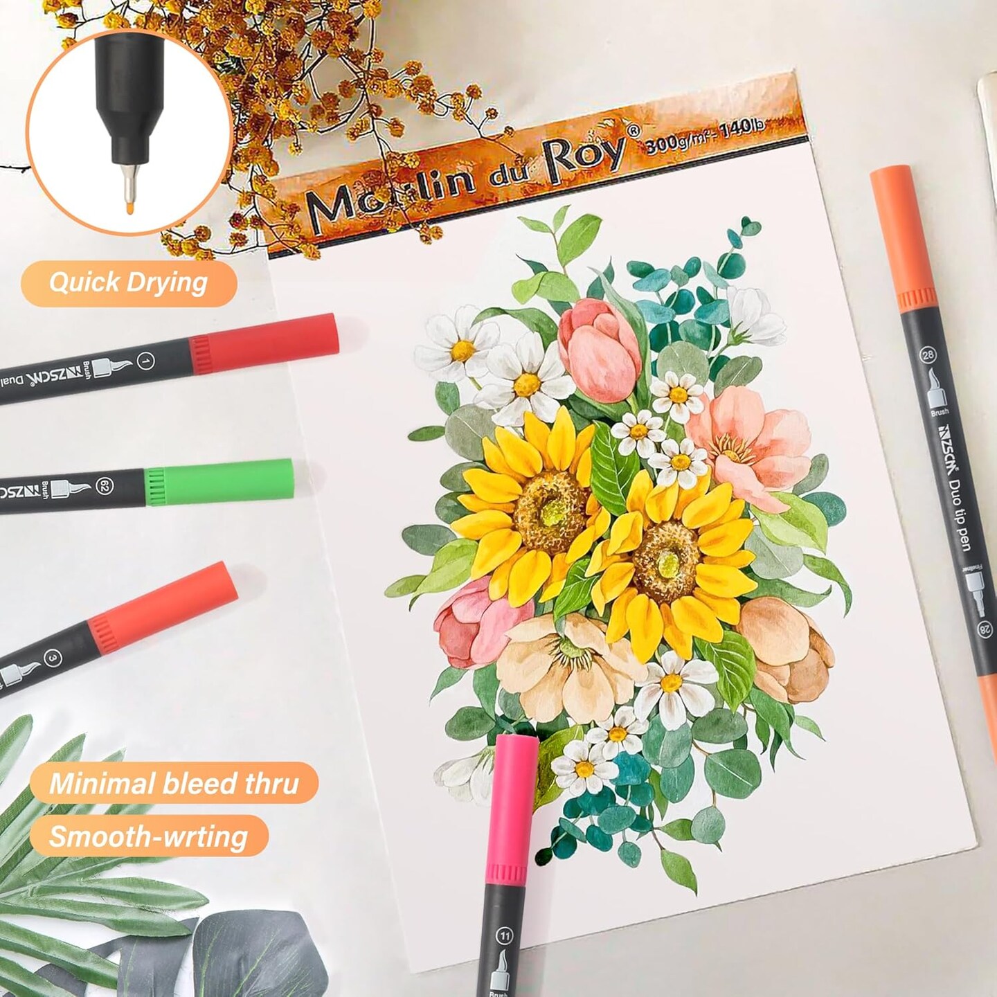 60 Colors Art Markers