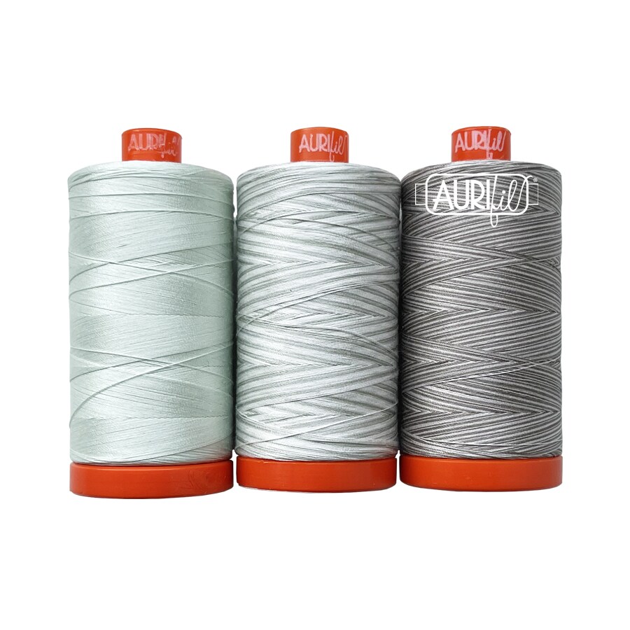 Aurifil Frangipani Thread Set by Aurifil | (3 50wt Cotton Large Spools)