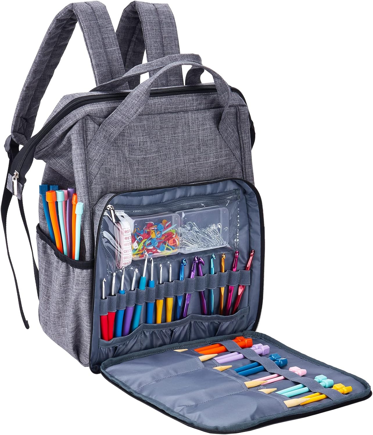 Crochet Bag Organizer (Grey)