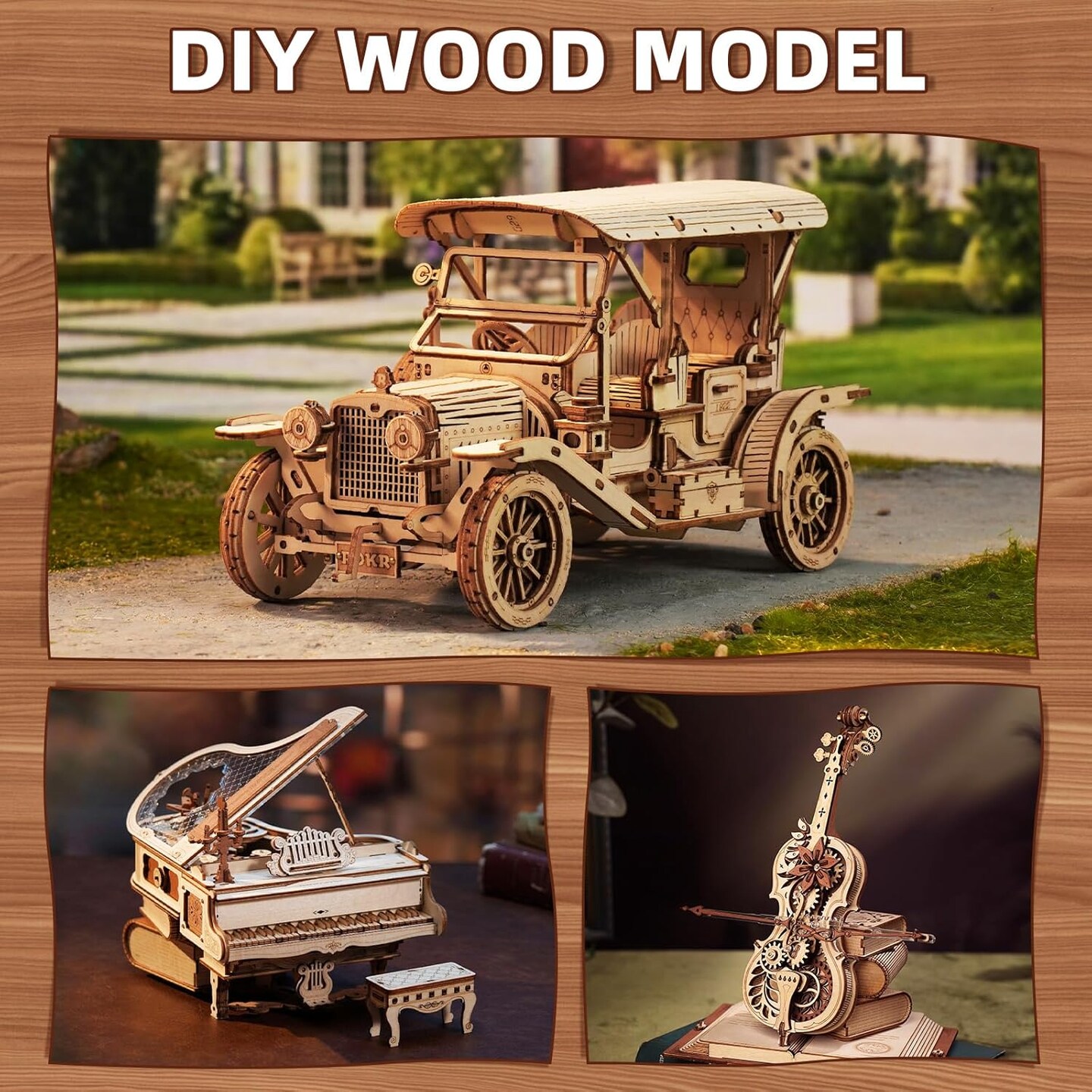 Mahogany Plywood Sheets for Laser Cutting Thin Unfinished Wood Crafts