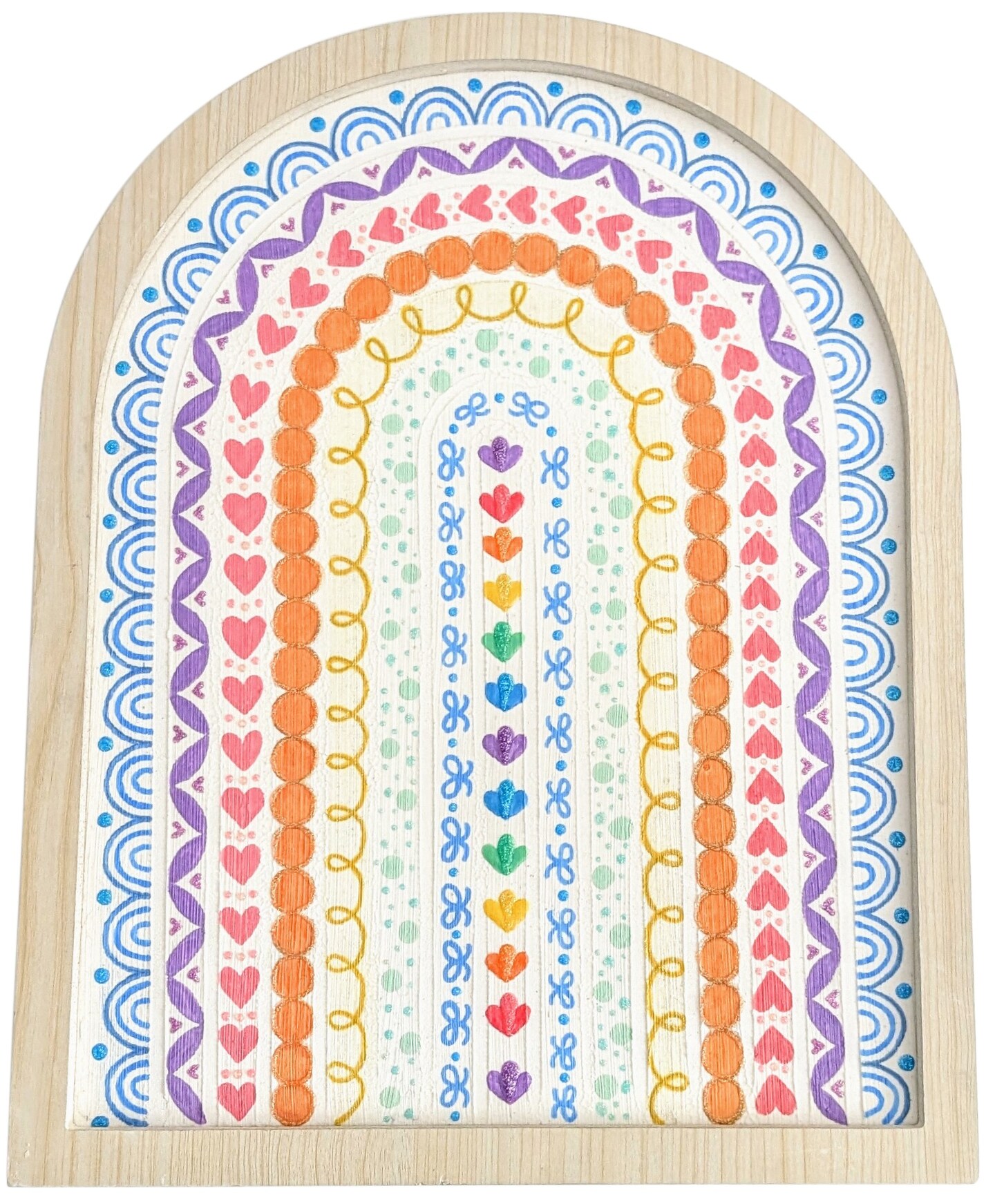 Cousin DIY Paintable Framed Textured Canvas-18"X14", Rainbow arch