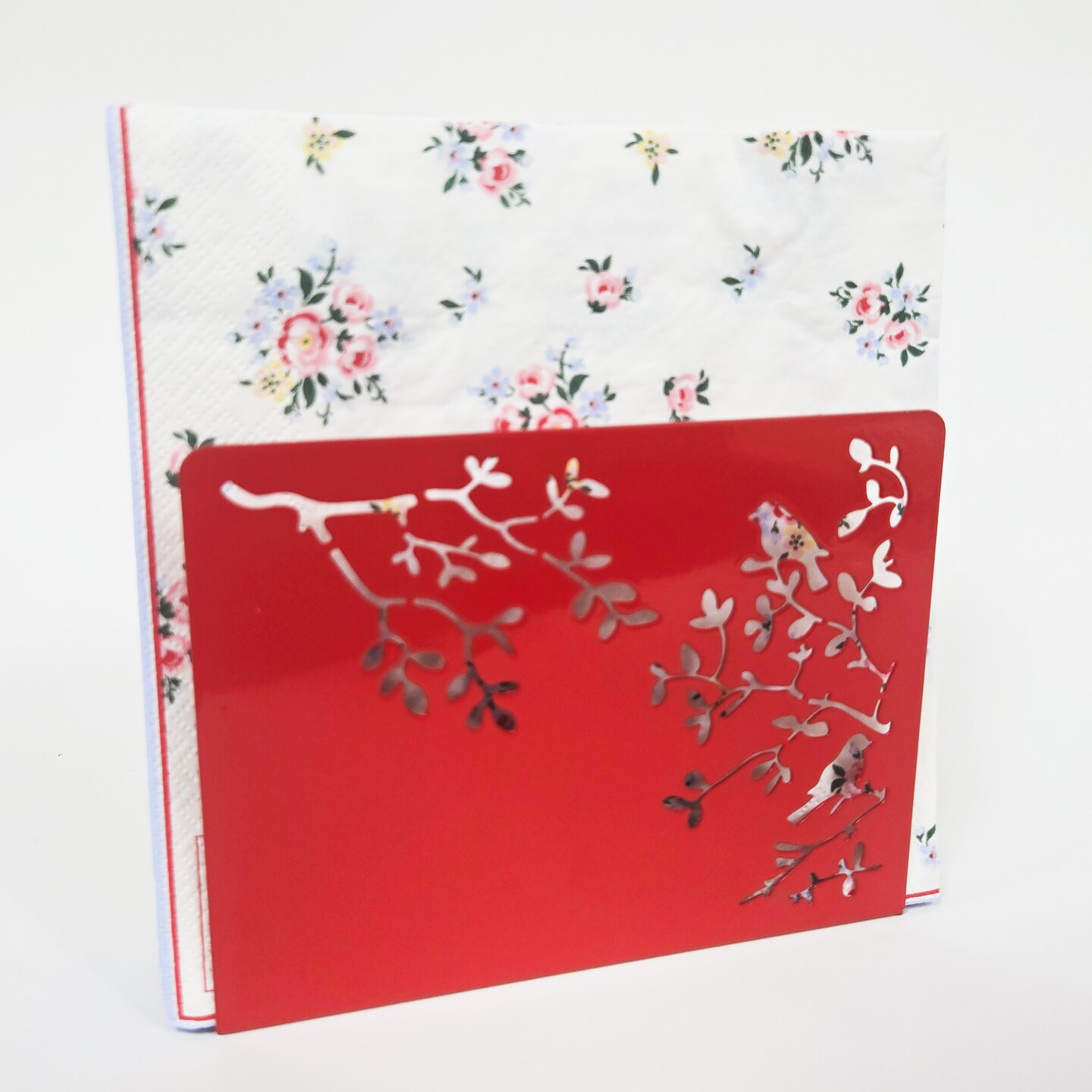 Mango Steam Songbird Tabletop Napkin &#x26; Letter Holder for Home, Kitchen, Restaurants