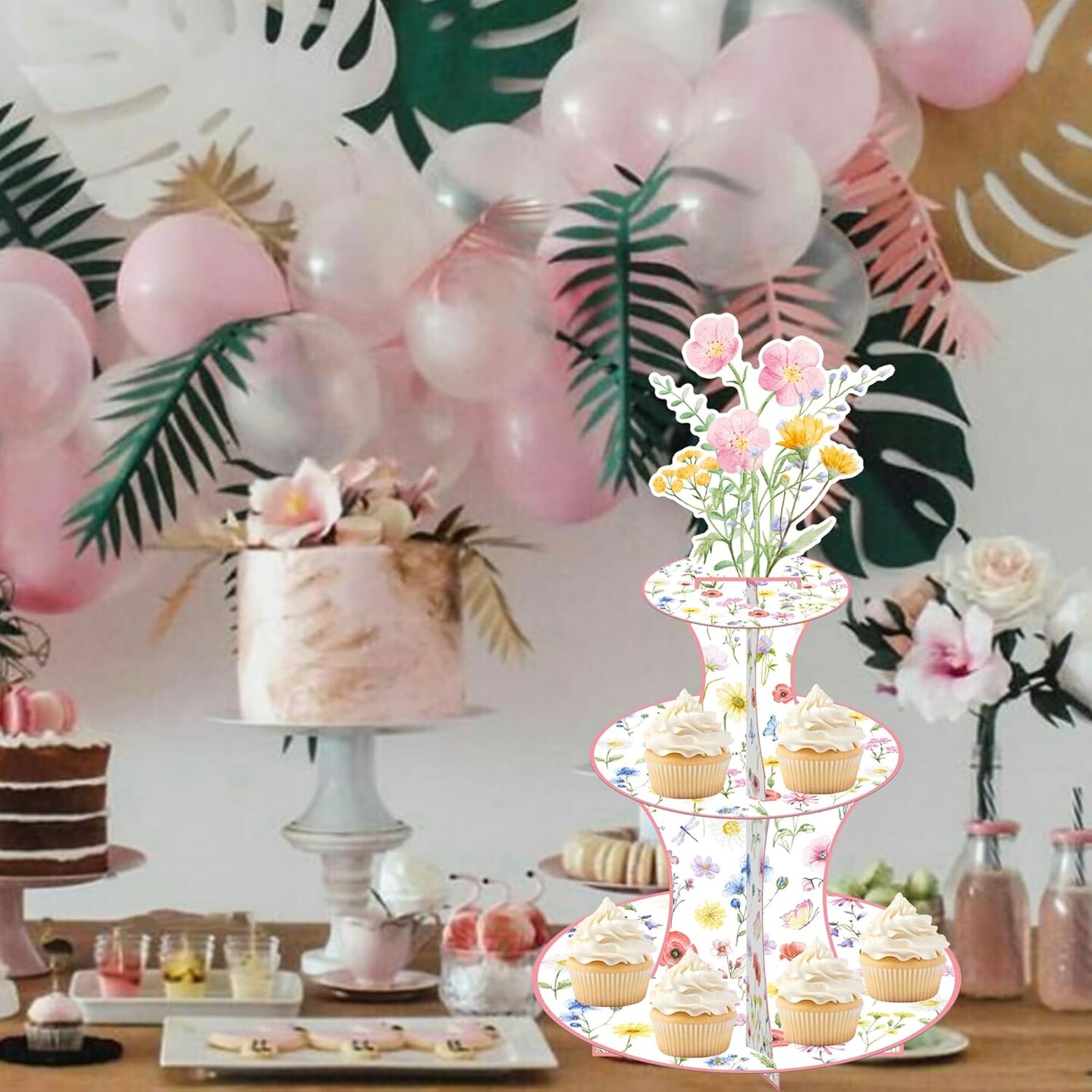 Wildflower Cupcake Stand