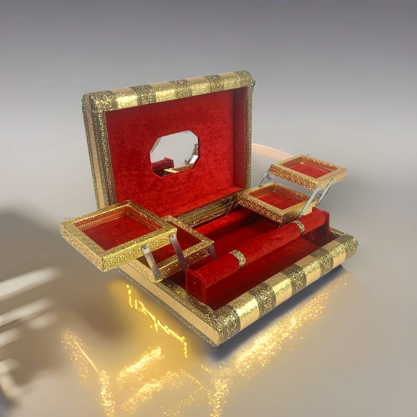 Jewelry Box, Bangle Box, Indian Pakistani Arab Wedding, Dulhan Gift, Vanity Box, Bridemaid Jewllary Box