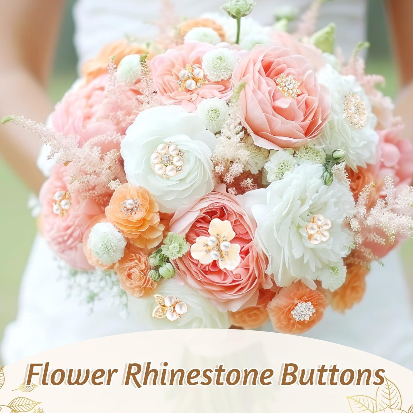 40 Pcs Rhinestone Buttons