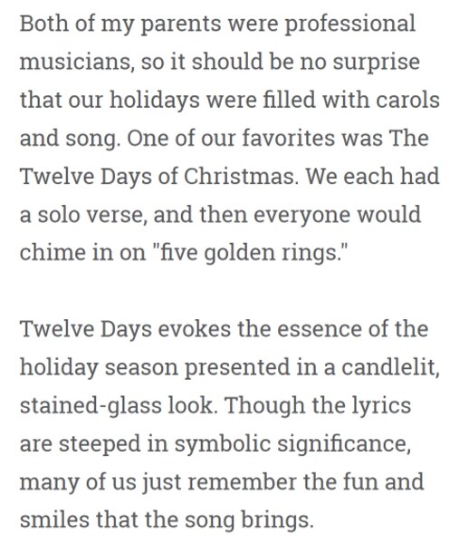 Twelve Days 2.5&#x22; Strip Roll (Jelly Roll) by Holly Taylor for Moda (6950JR)