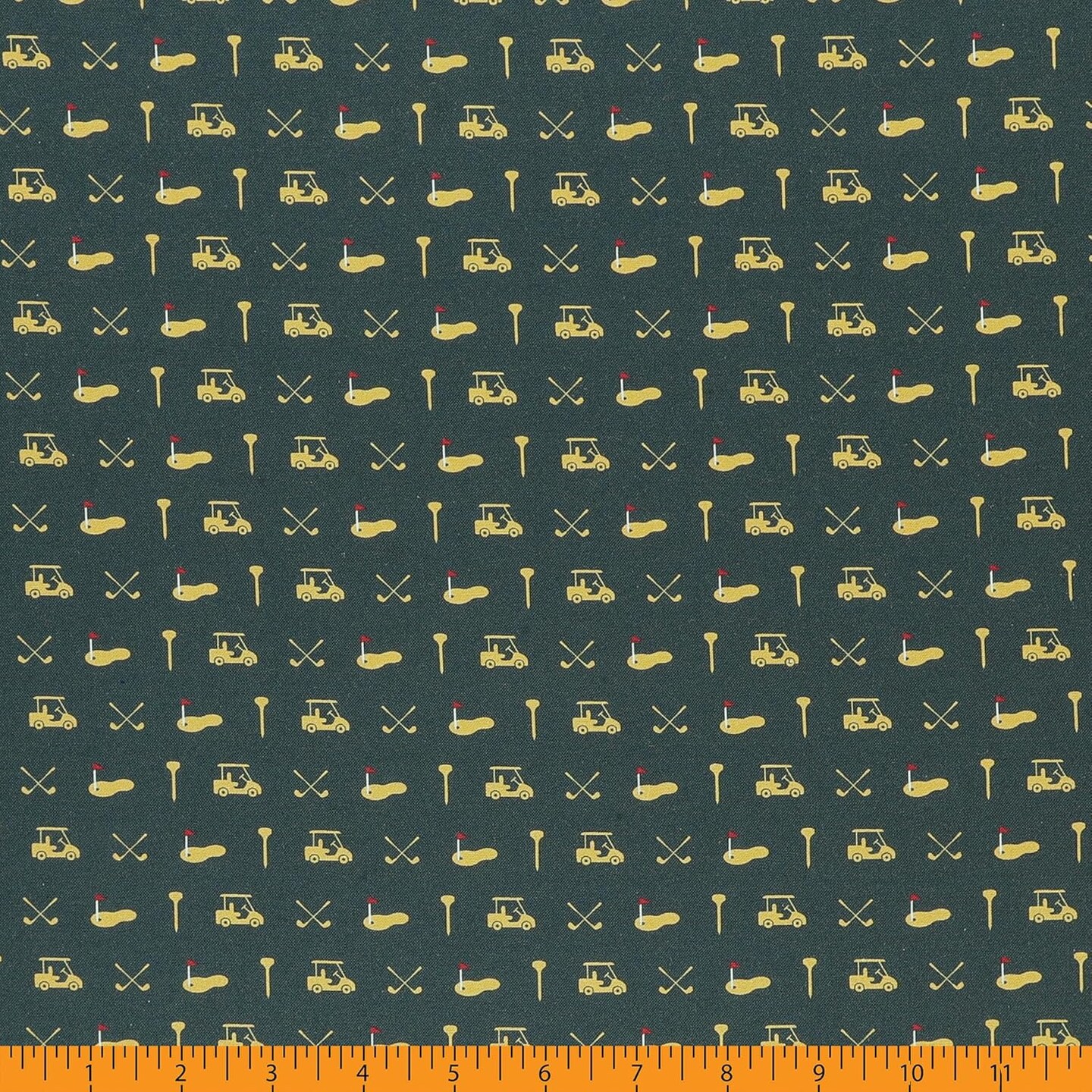 Mook Fabrics Aim For The Green Cotton Fabric [45in. Wide] - By The Yard