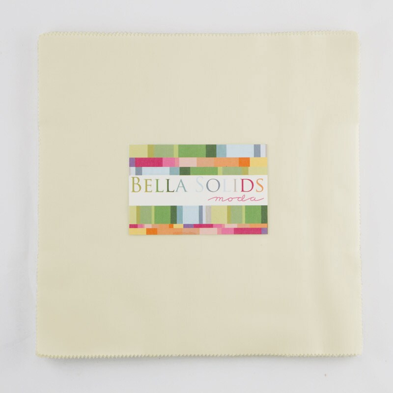 Bella Solids 10&#x22; Square Junior Pack (Junior Layer Cake) in Porcelain by Moda for Moda (9900JLC 182)
