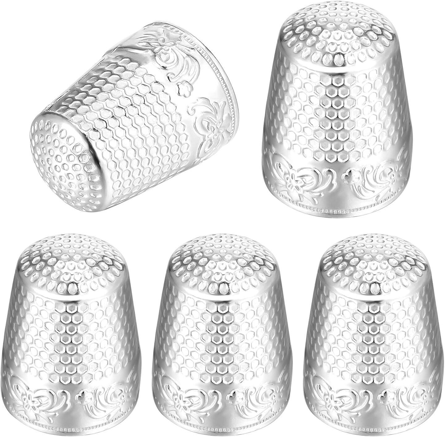 5PCS Metal Thimbles for Hand Sewing