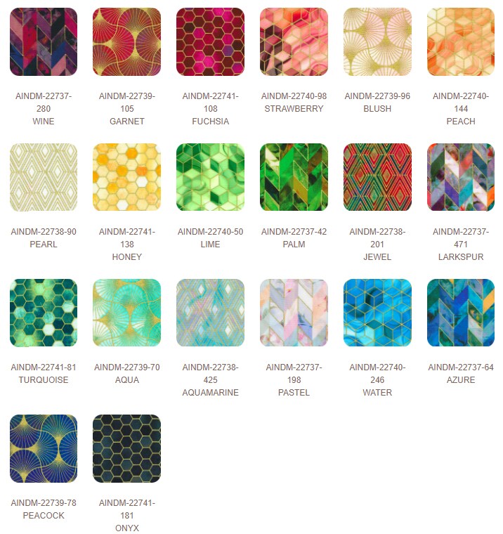 Golden Vibes Fat Quarter Bundle by Lara Skinner for Robert Kaufman (FQ-2164-20)