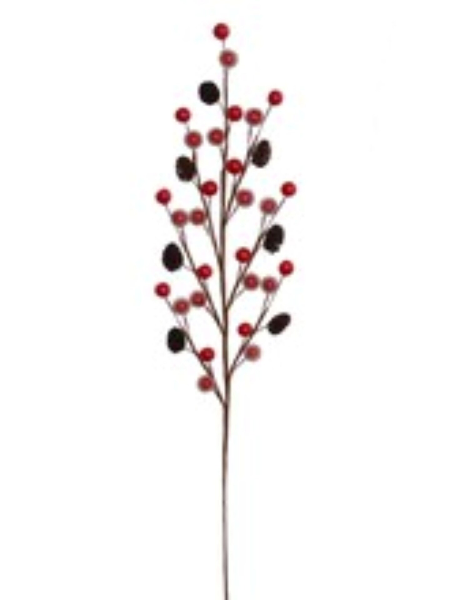 Vibrant Red Berry and Pine Cone Picks 17&#x22; - 72-Pack for Christmas Decor, Wreaths, Garlands, Table Centerpieces, and Holiday Crafts - 2024 Christmas Collection, Floral Home by Artificial Flowers