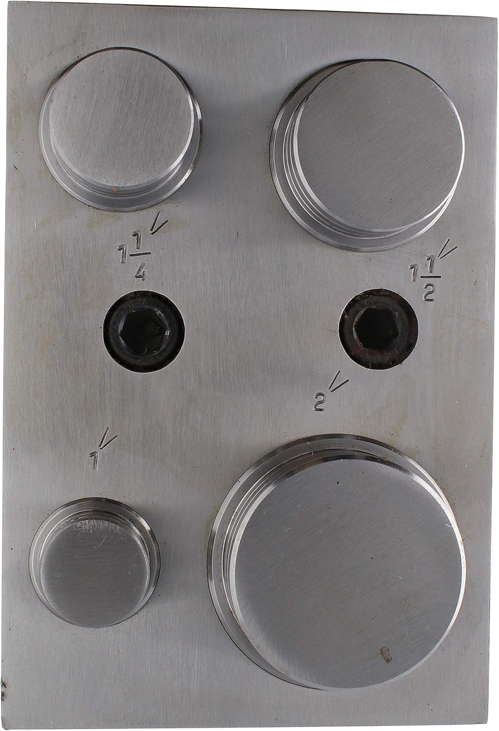 The Beadsmith Steel Disc Cutter Set Includes 4 Punches &#x26; Die. Tool for Cutting Corners from: 1/4&#x22;, 1/2&#x22; &#x26; 1&#x22; Curves &#x26; 3/16&#x22; x 3/4&#x22; Oval Slot Punch. Use Soft Metal Sheet up to 20-24 Gauge &#x26; Thinner