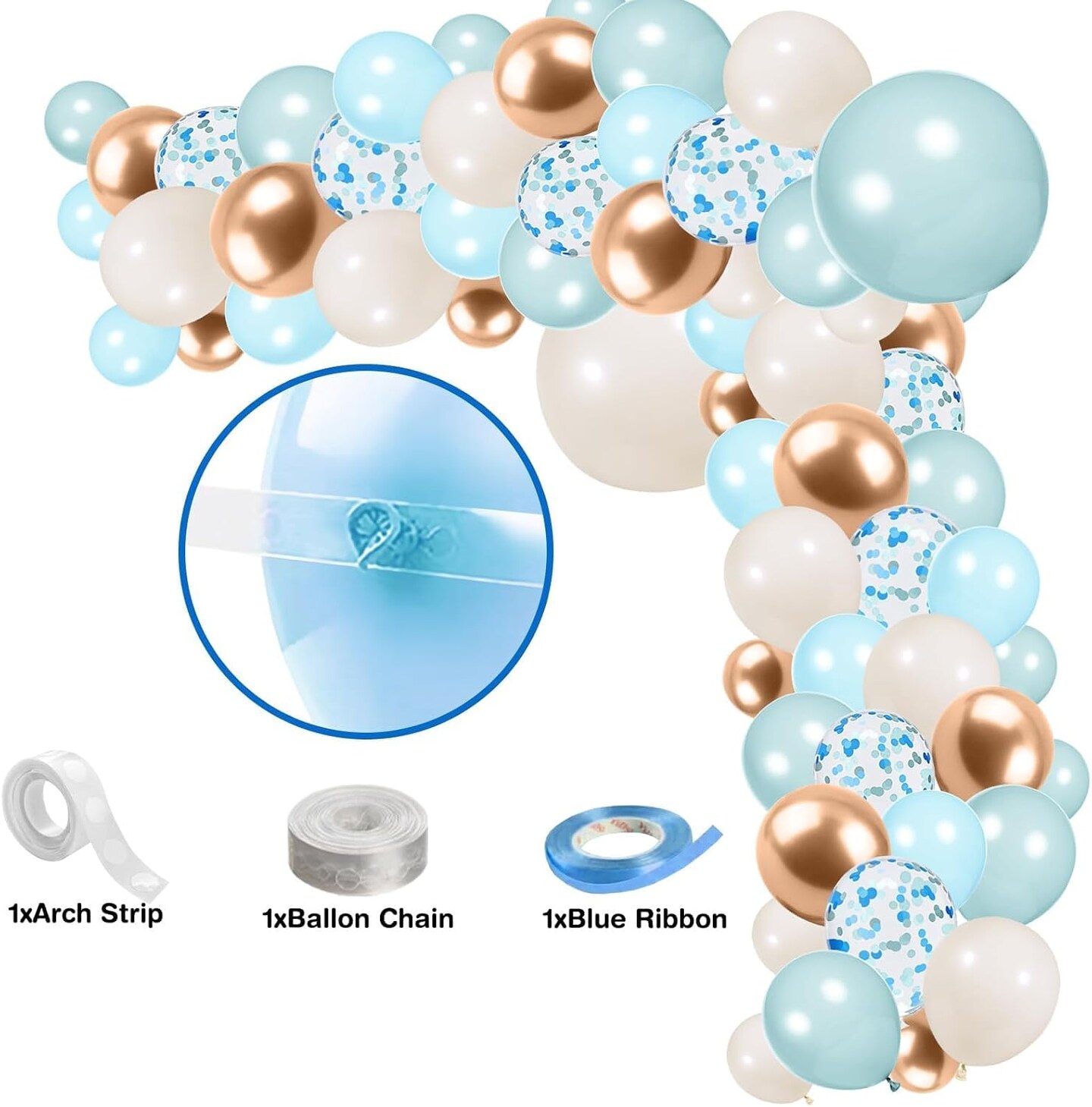 16 Guest-Blue Baby Shower Decorations for Boy,It's a Boy Baby Shower Party Supplies