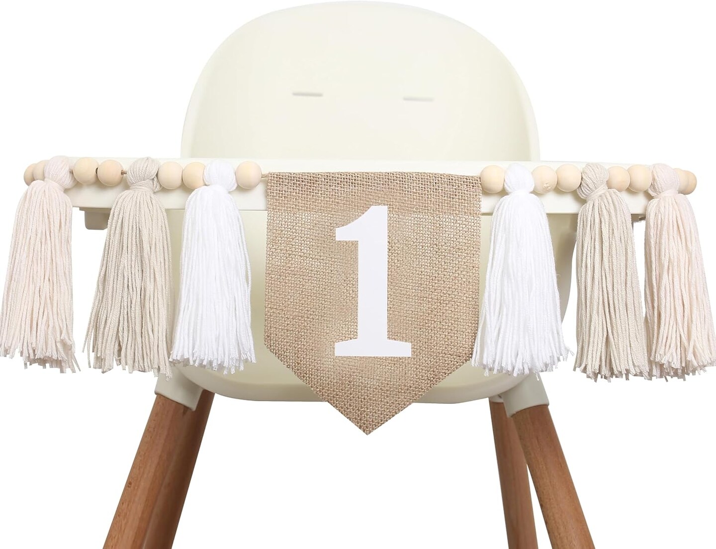 hite 1st Birthday High Chair Banner