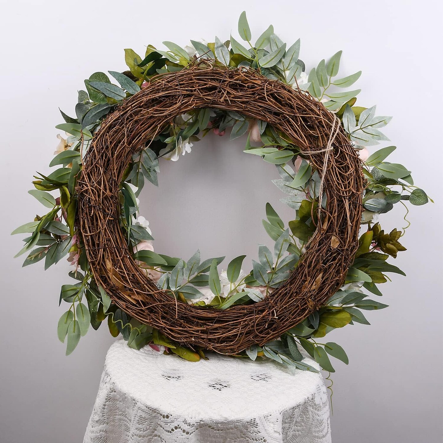 24" Peony Wreath – Spring & Summer Door Wreath for Home, Wall & Kitchen Decor