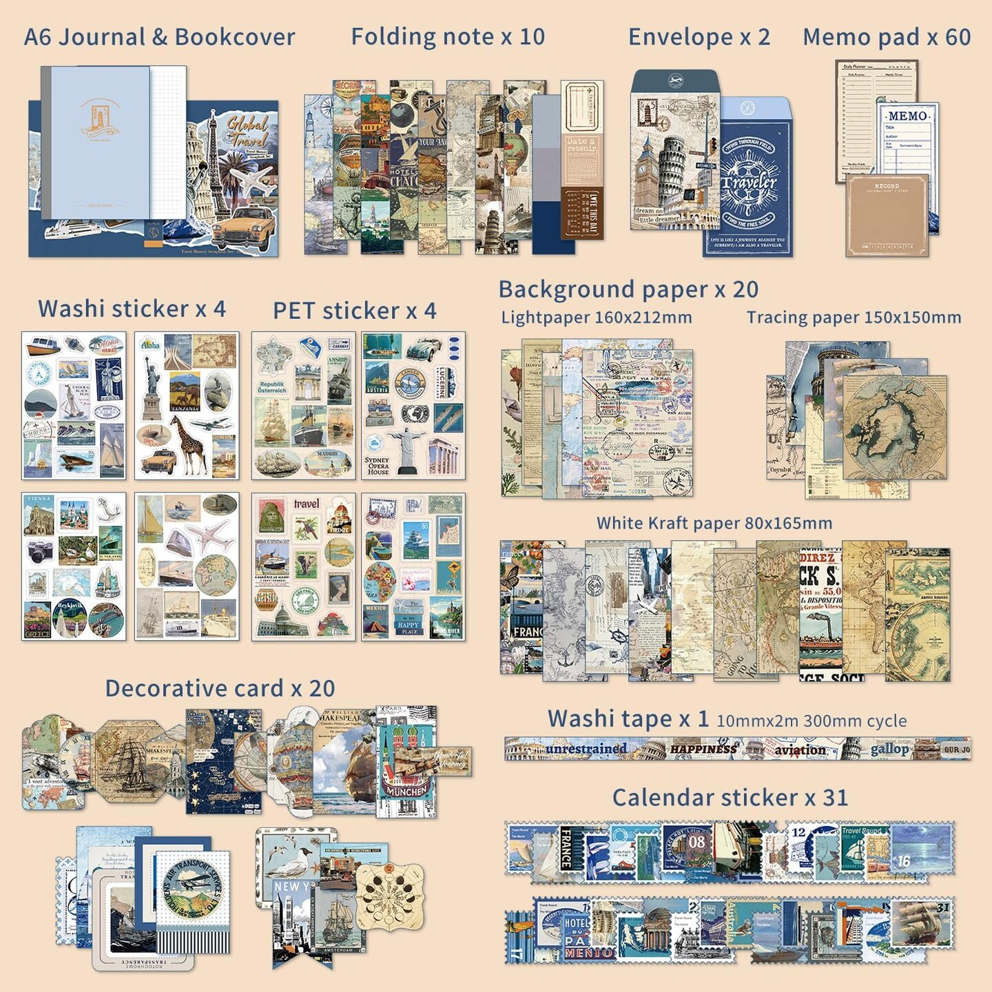 Scrapbooking Supplies Kit