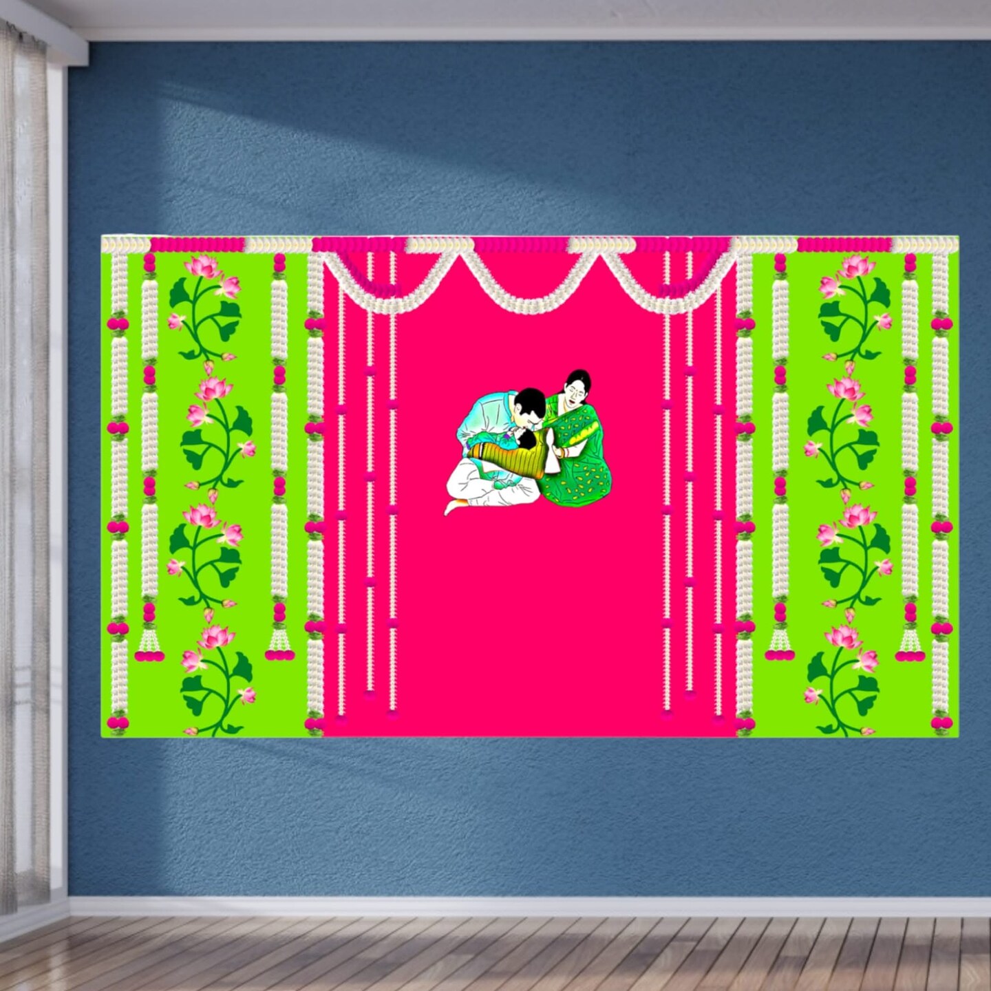Anaprasana Backdrop, Annaprashan Banner, Annaprashan Backdrop, Annaprashan Ceremony, Annaprasana Decor, Baby Shower Decor