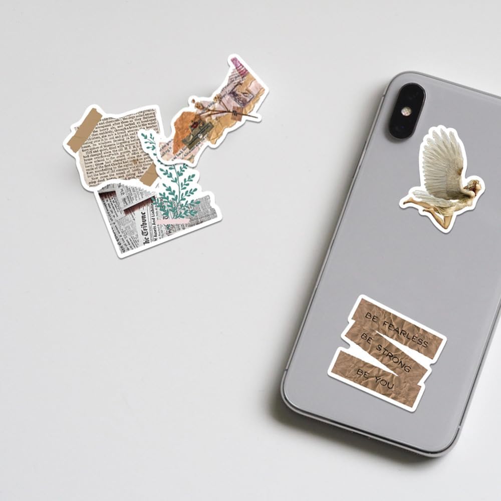 Aesthetic Scrapbook Stickers - Multicolour